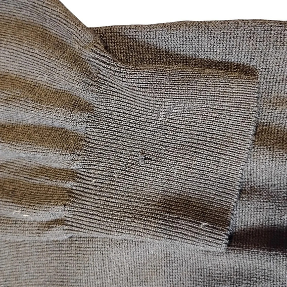 Giorgiolini Black 100% Wool Henley Collared Sweater, XXL - Picture 6 of 7